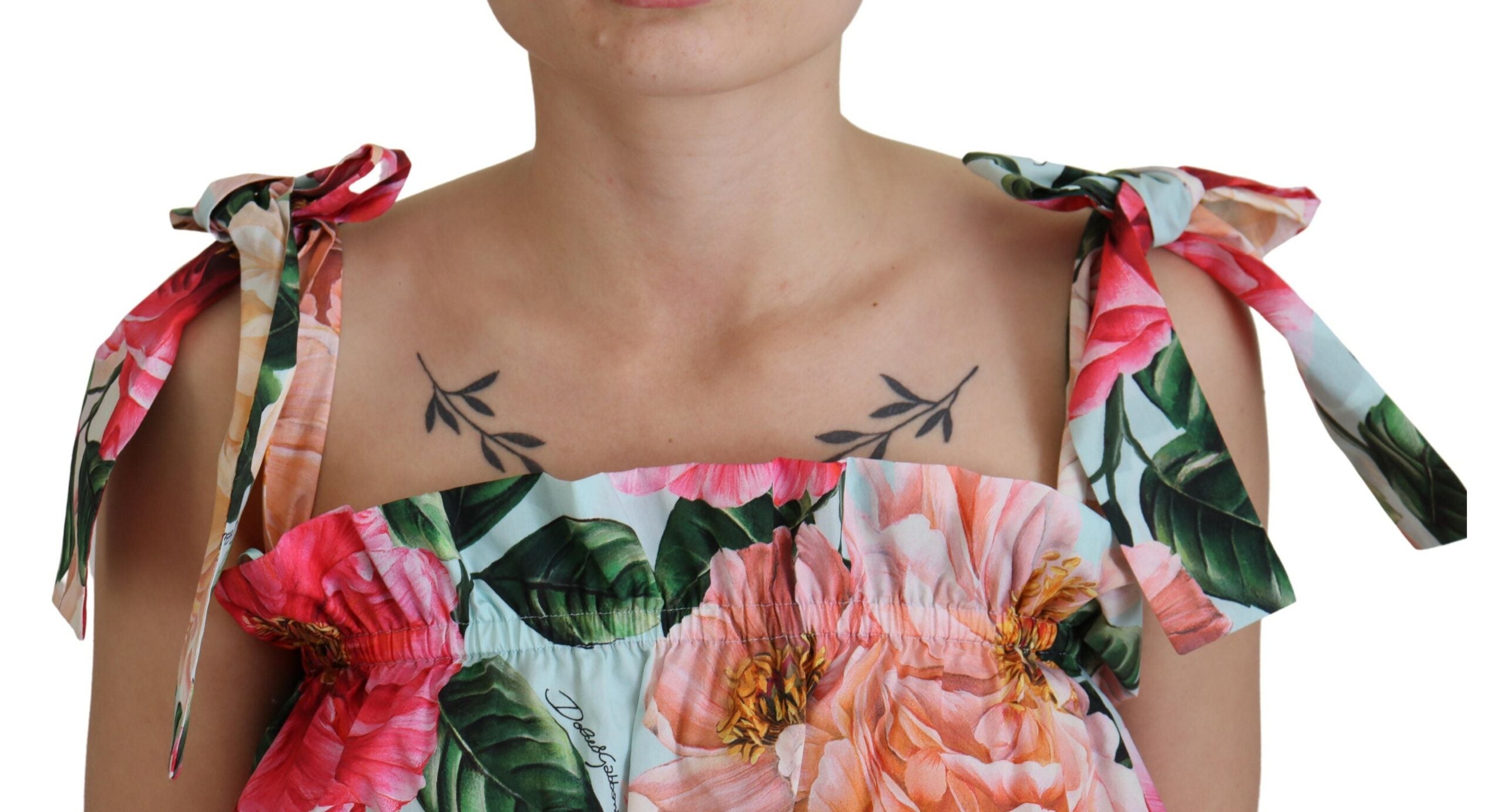 Dolce & Gabbana Multicolor Floral Print Sleeveless Tank Top - DEA STILOSA MILANO