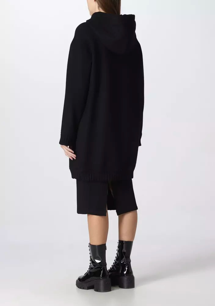 Love Moschino Black Wool Jackets & Coat - DEA STILOSA MILANO