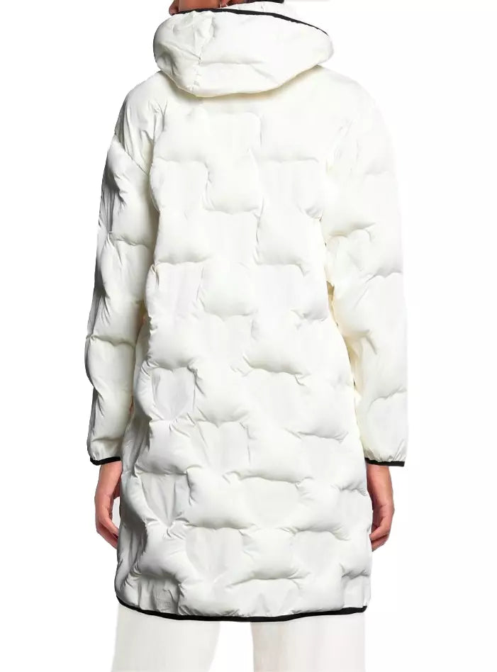 Love Moschino White Polyester Jackets & Coat - DEA STILOSA MILANO