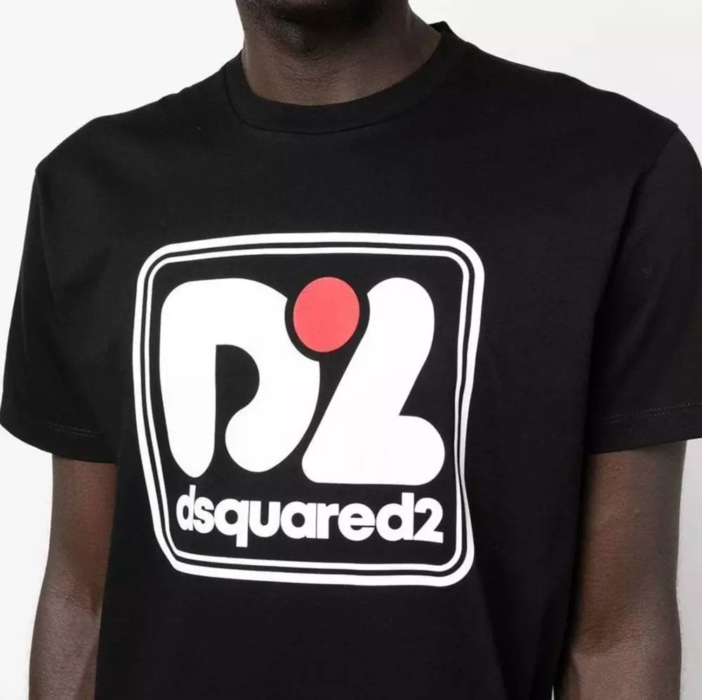 Dsquared² Black Cotton T-Shirt - DEA STILOSA MILANO