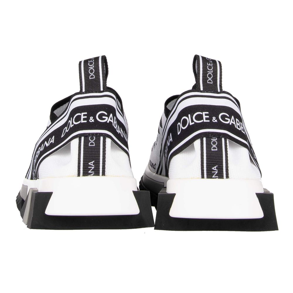 Dolce & Gabbana White Polyester Sneaker - DEA STILOSA MILANO