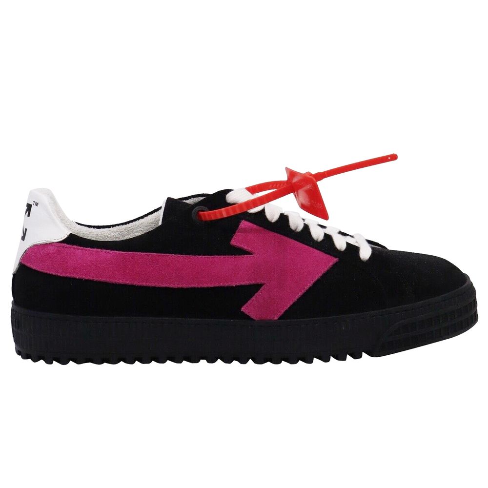 Off-White Black Leather Di Calfskin Sneaker - DEA STILOSA MILANO