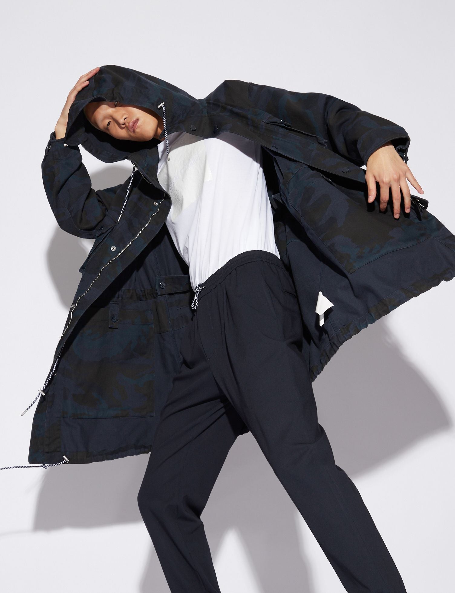 Armani Exchange Blue Cotton Jacket - DEA STILOSA MILANO