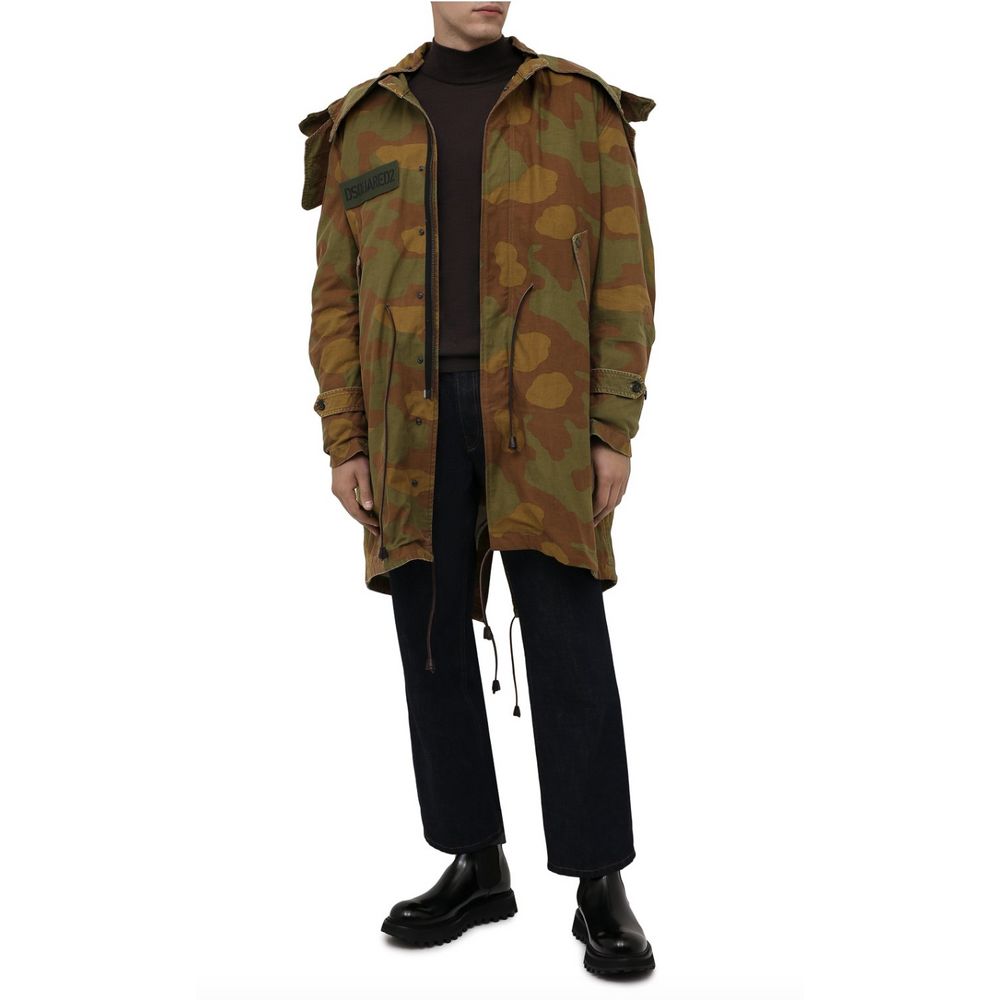 Dsquared² Brown Cotton Jacket - DEA STILOSA MILANO