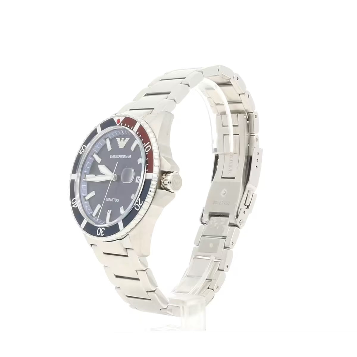 Emporio Armani Silver Steel Quartz Watch - DEA STILOSA MILANO