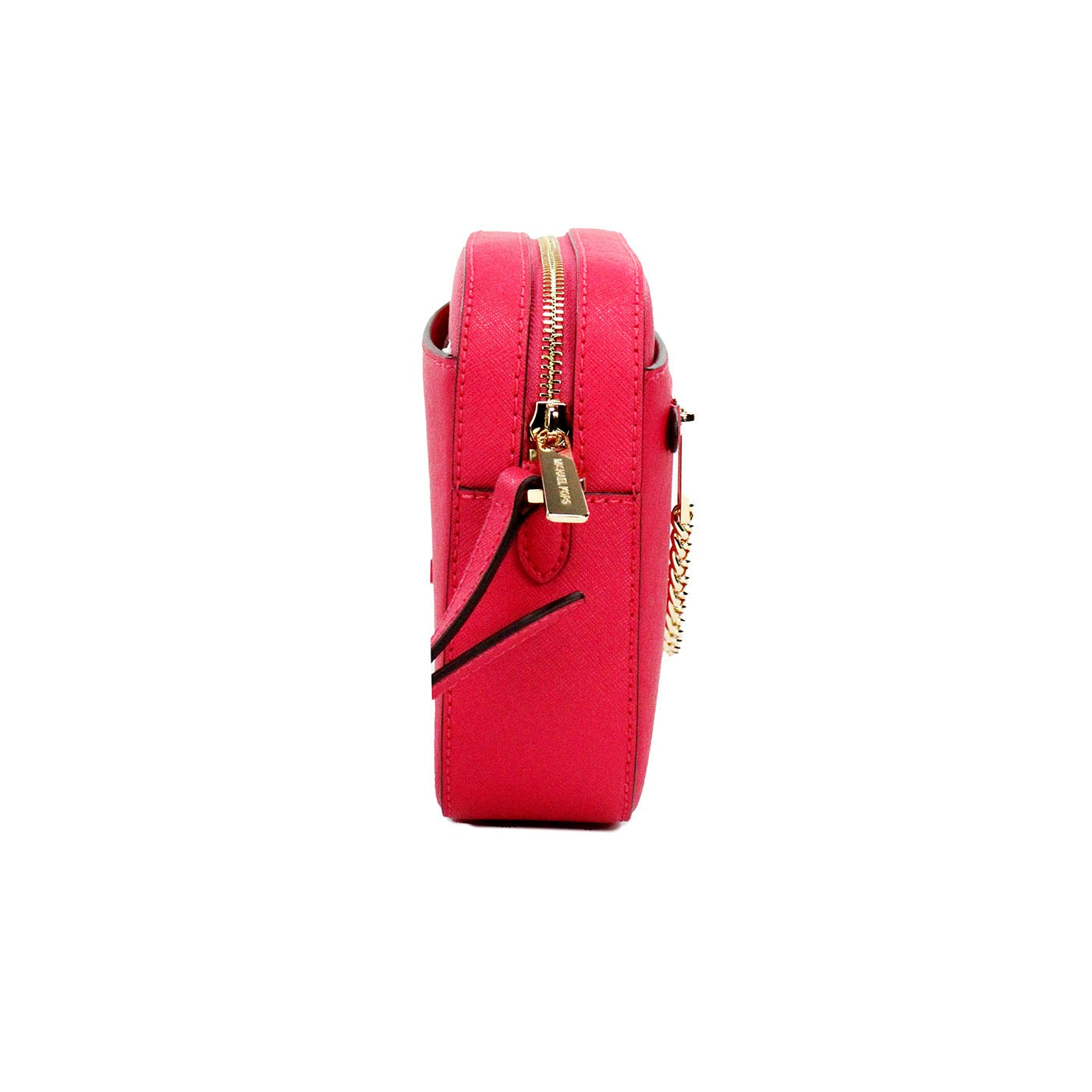 Michael Kors Jet Set East West Electric Pink Leather Zip Chain Crossbody Bag - DEA STILOSA MILANO